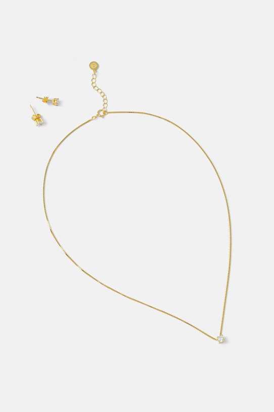 Колье и серьги из серебра 925 пробы, покрытые 18-каратным золотом Answear.Lab, золотой
Колье и серьги из серебра 925 пробы, покрытые 18-каратным золотом Answear.Lab, золотой