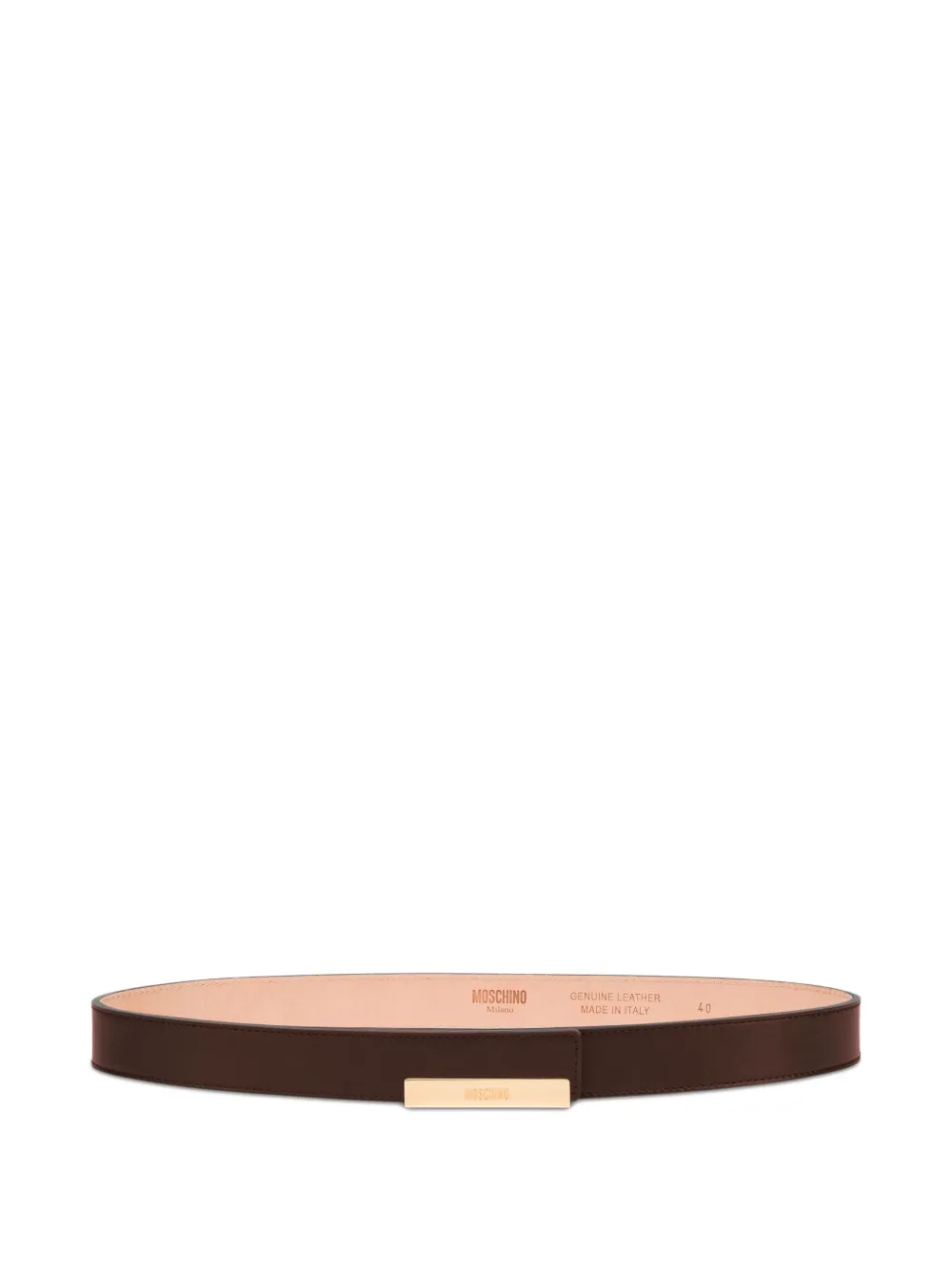 Кожаный ремень Moschino, коричневый
Кожаный ремень Moschino, коричневый