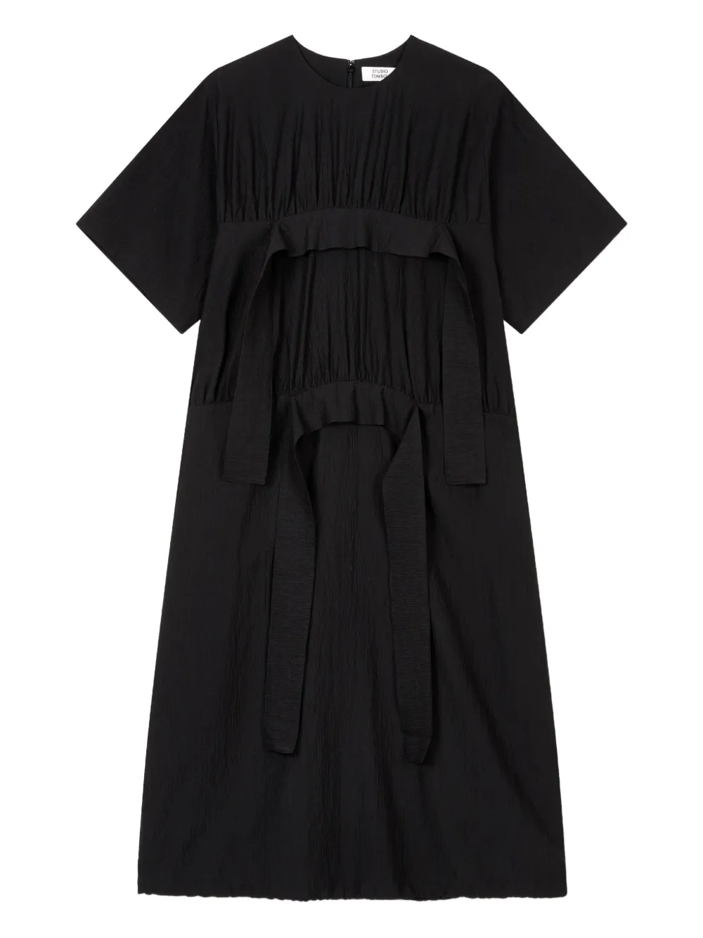 Платье мини с короткими рукавами и оборками STUDIO TOMBOY, черный
Платье мини с короткими рукавами и оборками STUDIO TOMBOY, черный