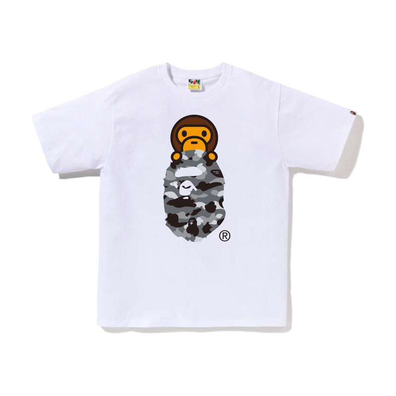 Футболка Bape Abc Milo On Ape Head A BATHING APE, серый камуфляж
Футболка Bape Abc Milo On Ape Head A BATHING APE, серый камуфляж