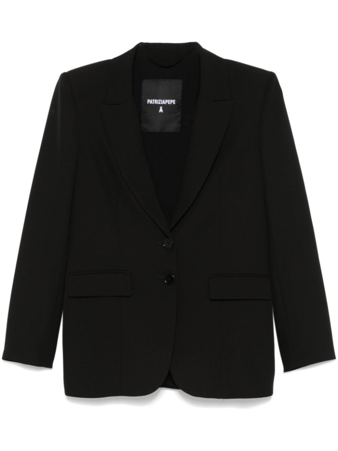 Patrizia Pepe однобортный блейзер, черный
Patrizia Pepe однобортный блейзер, черный