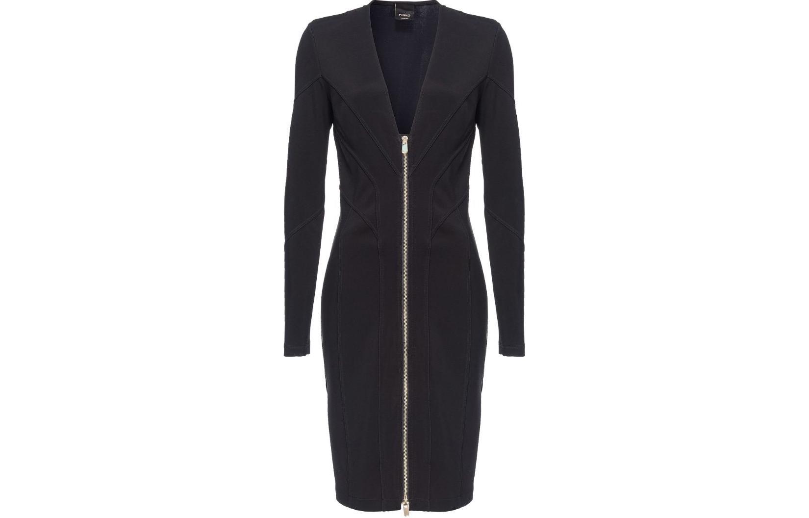 Футболка с V-образным вырезом на молнии PINKO, черный
Футболка с V-образным вырезом на молнии PINKO, черный