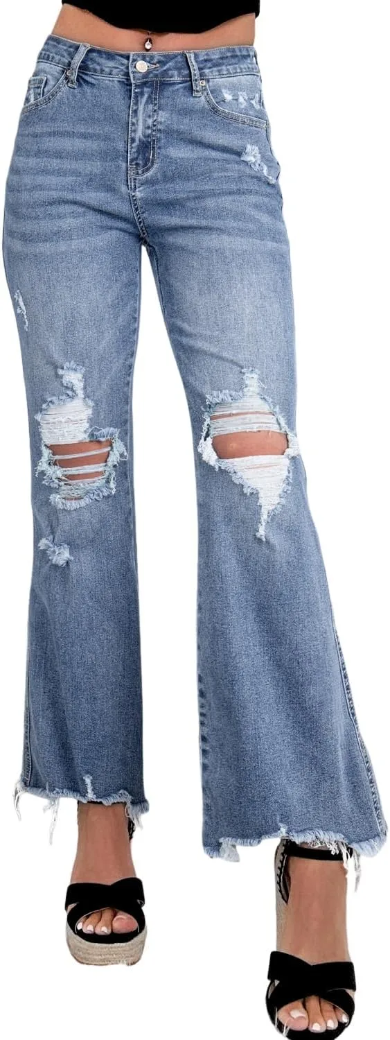 Женские джинсы Dusk Blue High Rise с рваным краем Opemiby
Женские джинсы Dusk Blue High Rise с рваным краем Opemiby