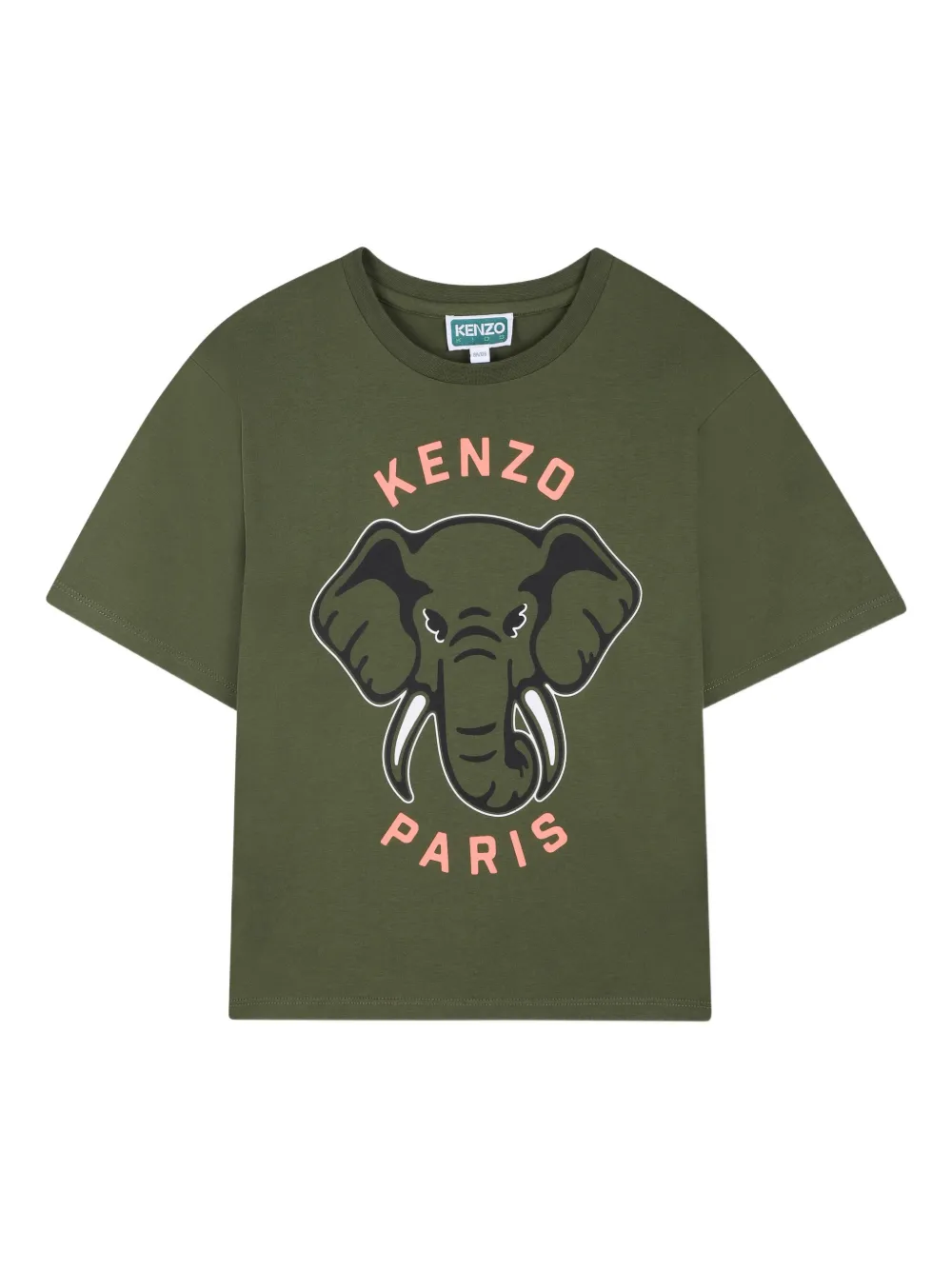 Футболка с изображением слона Kenzo Kids, зеленый
Футболка с изображением слона Kenzo Kids, зеленый