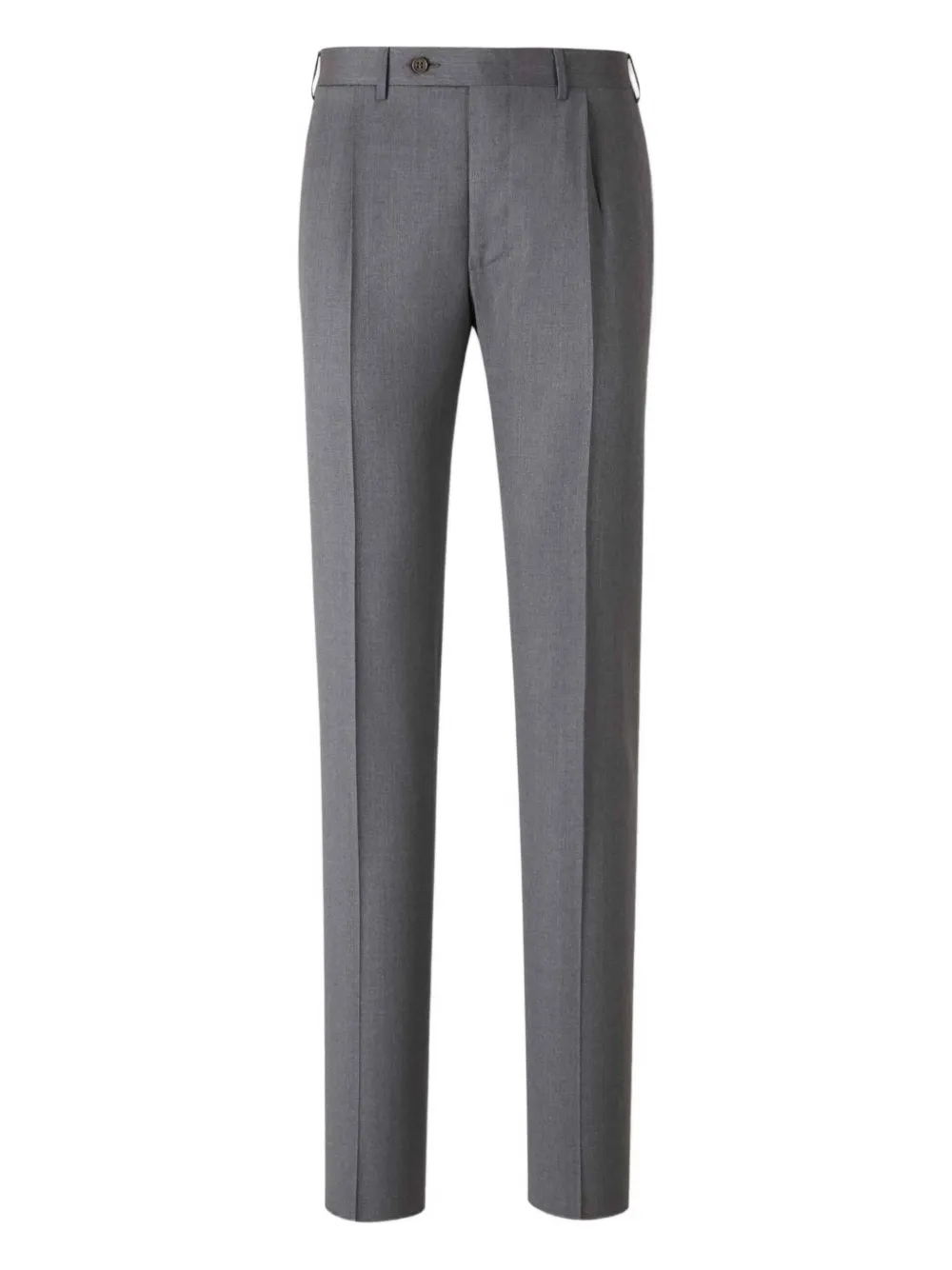 Шерстяные брюки с поясными шлевками Canali, серый 
Шерстяные брюки с поясными шлевками Canali, серый