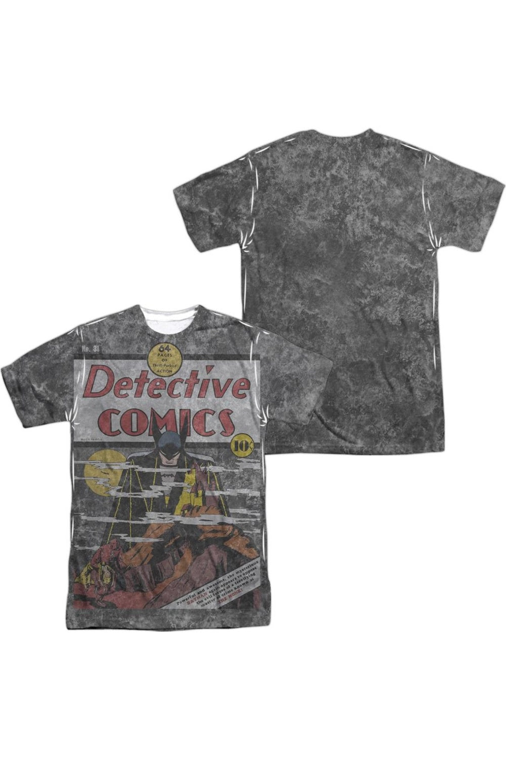DC Comics Detective #31 Cover (принт спереди/сзади) футболка с коротким рукавом для взрослых 100% полиэстер Gildan, белый
DC Comics Detective #31 Cover (принт спереди/сзади) футболка с коротким рукавом для взрослых 100% полиэстер Gildan, белый