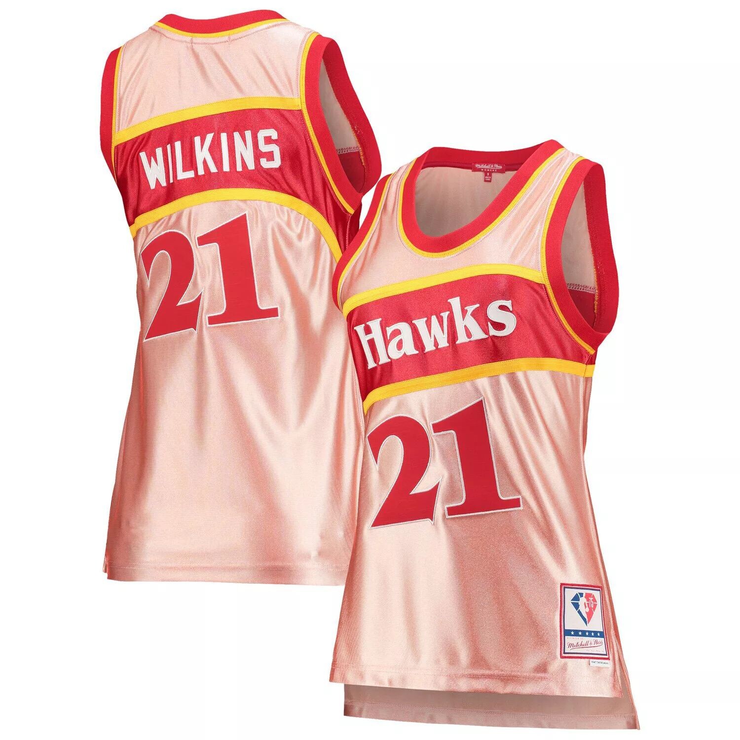 Женская майка Mitchell & Ness Dominique Wilkins розового цвета Atlanta Hawks 75th Anniversary Rose Gold 1986 Swingman, Розовый, Женская майка Mitchell & Ness Dominique Wilkins розового цвета Atlanta Hawks 75th Anniversary Rose Gold 1986 Swingman
Женская майка Mitchell & Ness Dominique Wilkins розового цвета Atlanta Hawks 75th Anniversary Rose Gold 1986 Swingman, Розовый, Женская майка Mitchell & Ness Dominique Wilkins розового цвета Atlanta Hawks 75th Anniversary Rose Gold 1986 Swingman