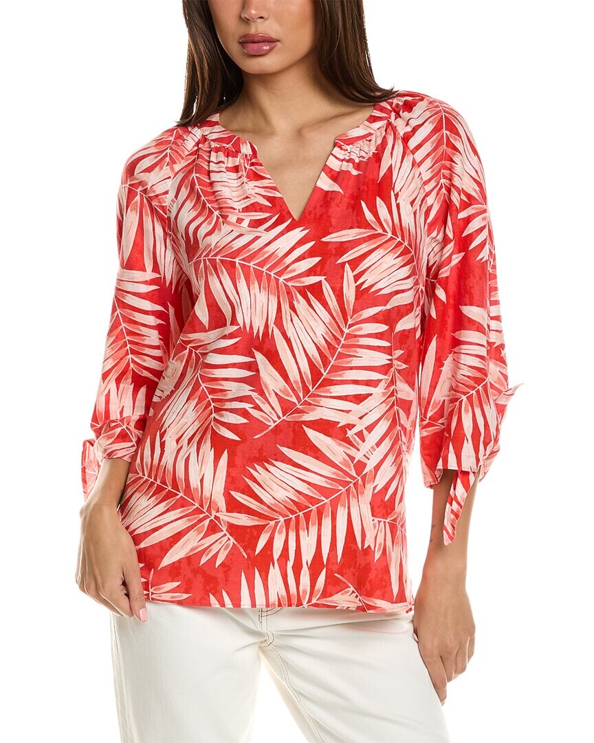 Льняная блузка Jones New York с рукавами до локтя, оранжевый
Льняная блузка Jones New York с рукавами до локтя, оранжевый