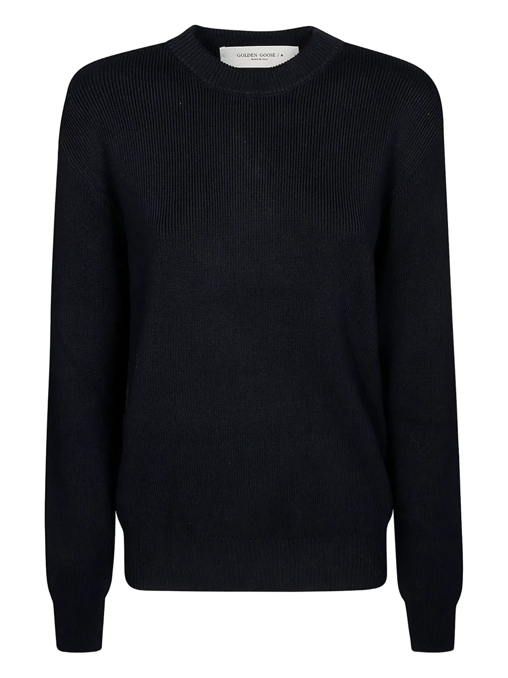 Свитер с вышитым логотипом и круглым вырезом GOLDEN GOOSE, синий
Свитер с вышитым логотипом и круглым вырезом GOLDEN GOOSE, синий