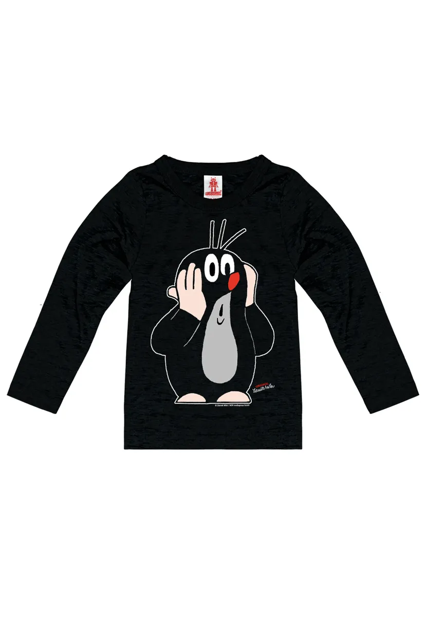 Рубашка LOGOSHIRT с длинными рукавами "Крот", с лицензионным принтом, черный
Рубашка LOGOSHIRT с длинными рукавами "Крот", с лицензионным принтом, черный