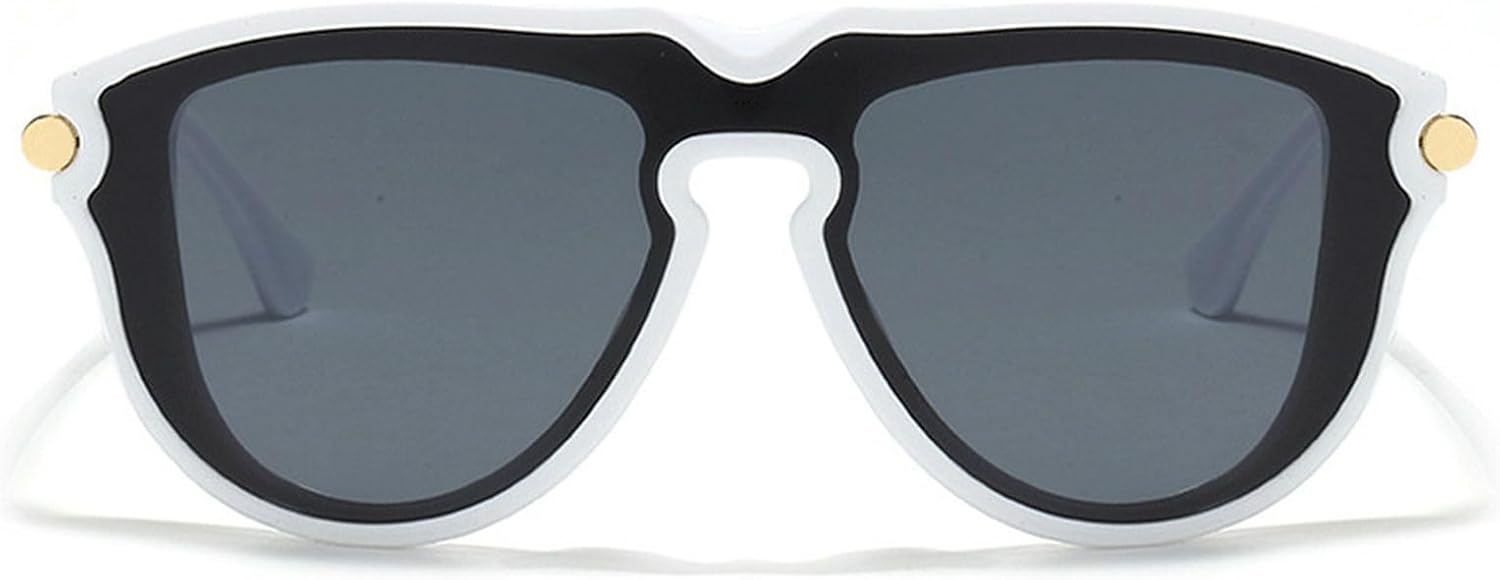 Модные большие солнцезащитные очки-пилот для женщин и мужчин, ретро-очки с градиентным переходом цвета, винтажные солнцезащитные очки для женщин 2025 года mincl, White Black
Модные большие солнцезащитные очки-пилот для женщин и мужчин, ретро-очки с градиентным переходом цвета, винтажные солнцезащитные очки для женщин 2025 года mincl, White Black