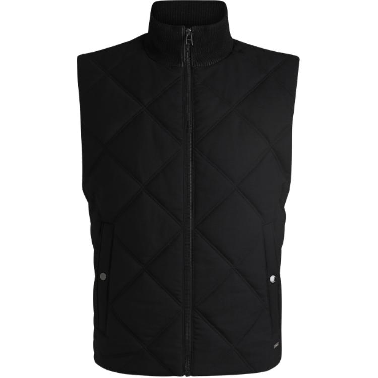HUGO BOSS Мужская черная жилетка, Black 
HUGO BOSS Мужская черная жилетка, Black