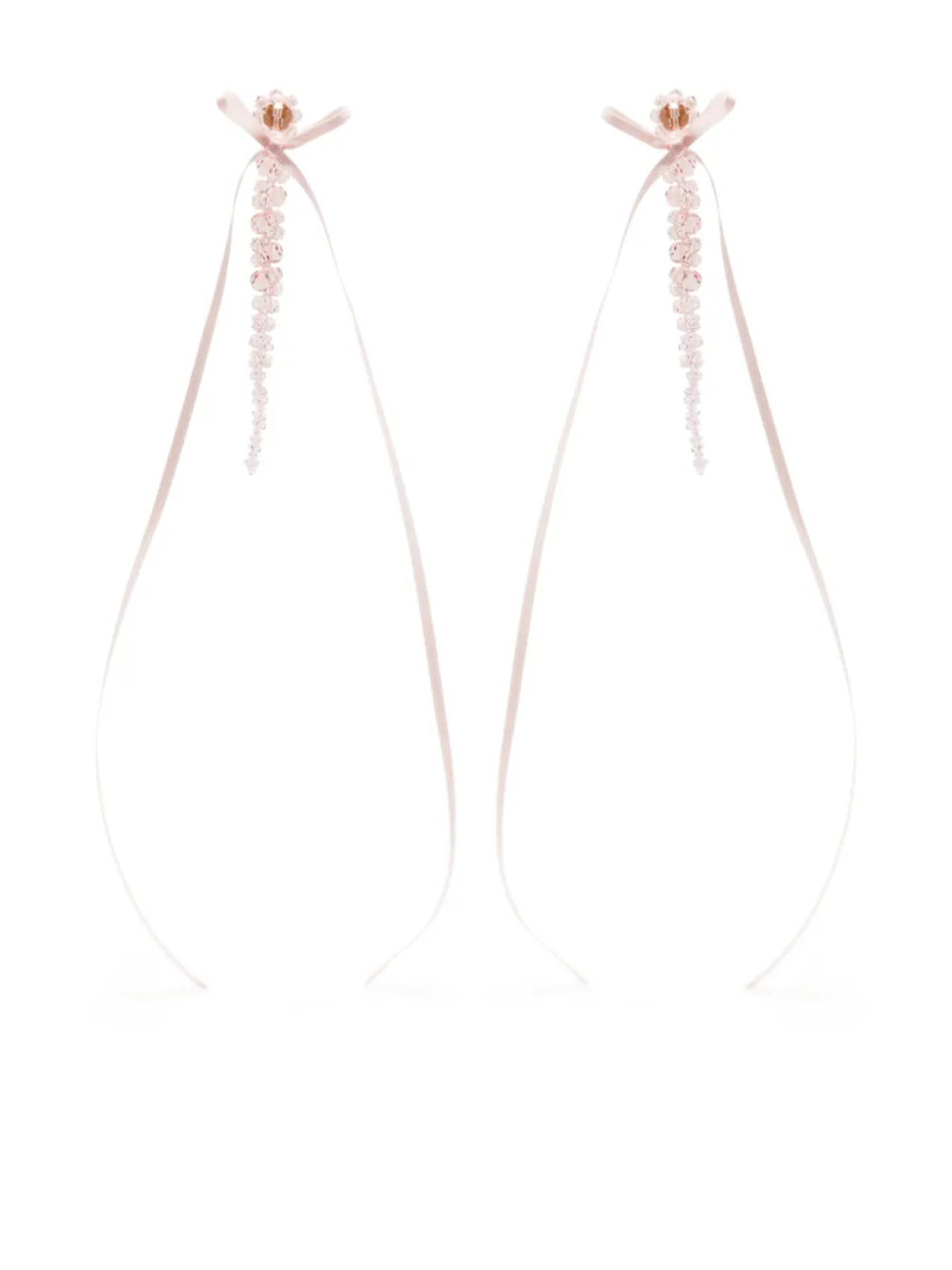 ТОНКИЕ СЕРЬГИ-КАПЛИ С ЛЕНТОЙ В ВИДЕ БАНТА Simone Rocha, розовый
ТОНКИЕ СЕРЬГИ-КАПЛИ С ЛЕНТОЙ В ВИДЕ БАНТА Simone Rocha, розовый