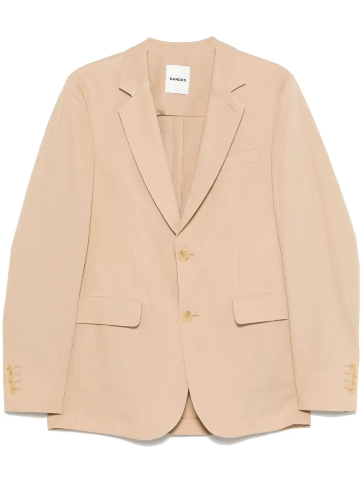Однобортный пиджак SANDRO, нейтральный 
Однобортный пиджак SANDRO, нейтральный