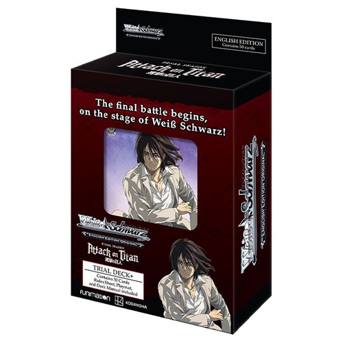 Карточная игра Weiss Schwarz: Trial Deck Plus – Attack On Titan – Final Season Bushiroad
Карточная игра Weiss Schwarz: Trial Deck Plus – Attack On Titan – Final Season Bushiroad