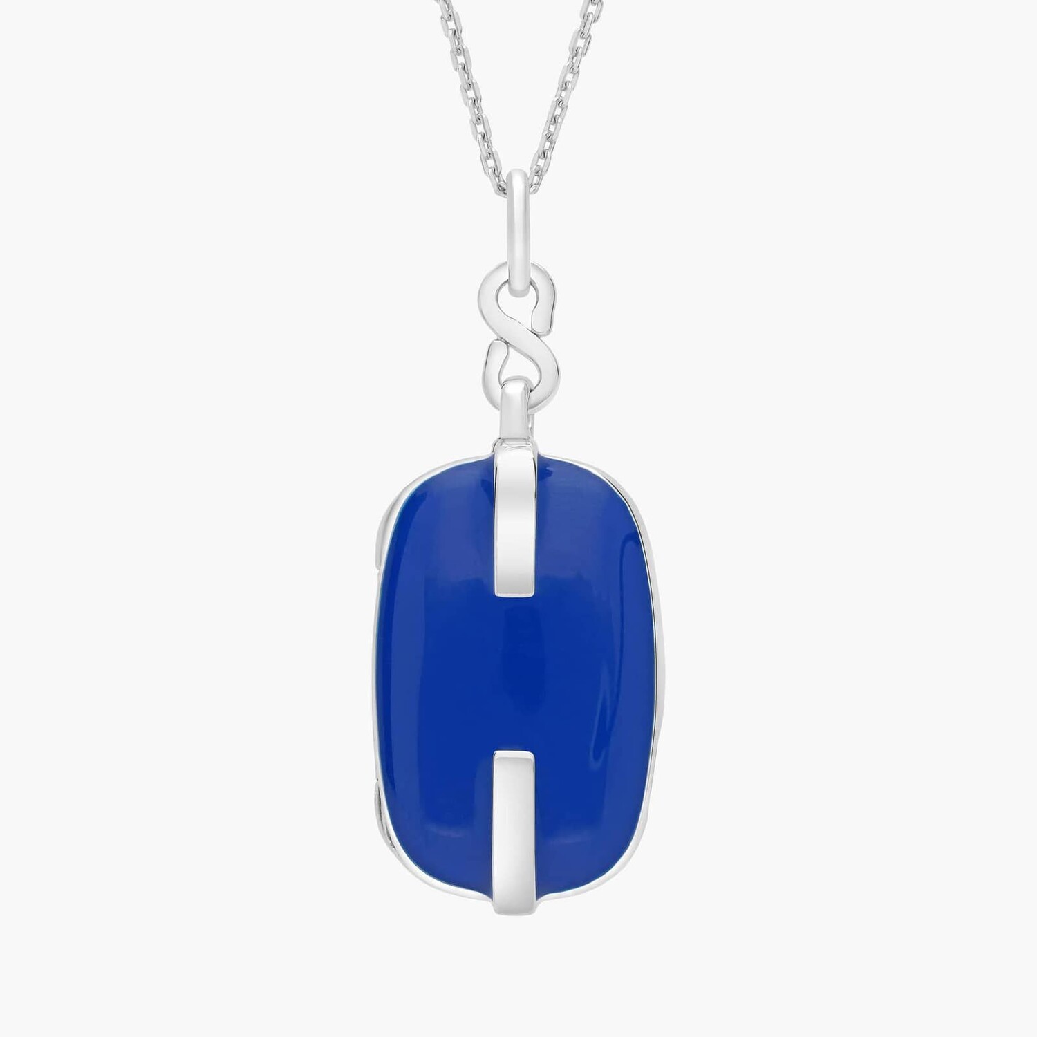 Прямоугольный медальон с синей эмалью из стерлингового серебра (1,2 мм) Blue Nile
Прямоугольный медальон с синей эмалью из стерлингового серебра (1,2 мм) Blue Nile