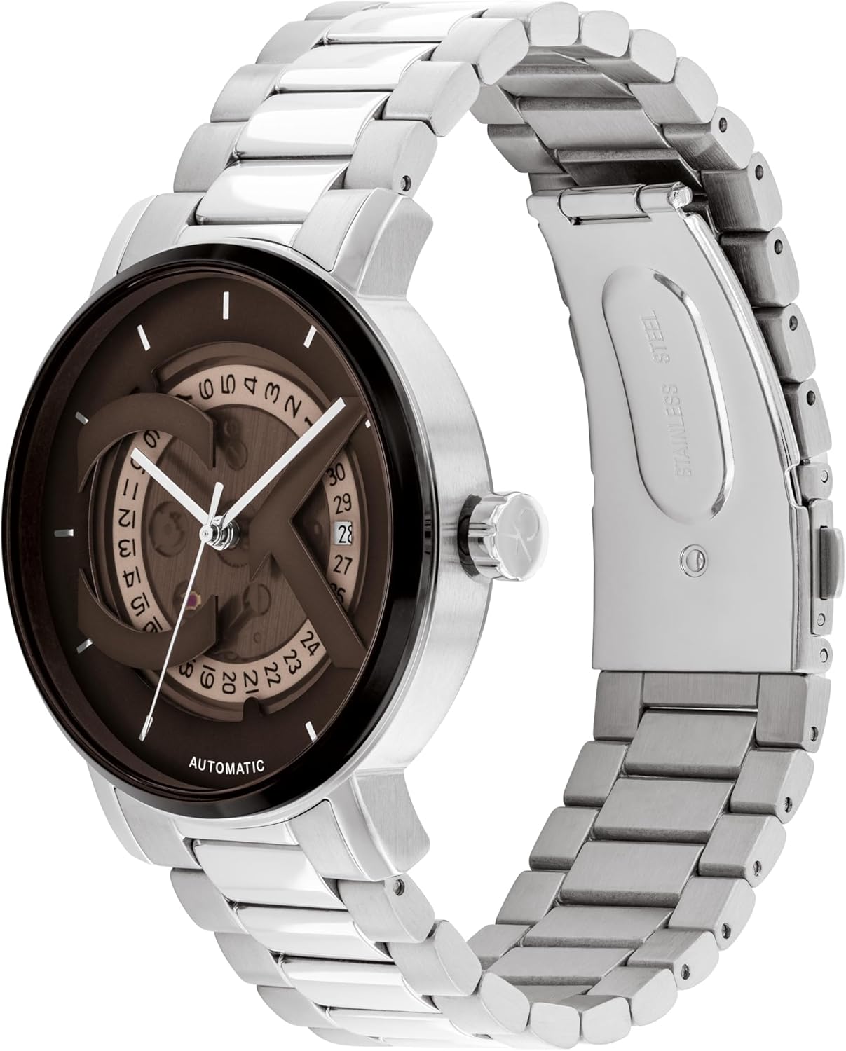 Мужские часы Calvin Klein CK Iconic - 40 мм, 3 часа, автоматический подзавод - браслет из нержавеющей стали - водонепроницаемость 30 метров - механизм с автоподзаводом - роскошные часы - подарок для него, Silver-Brown, Прозрачный, Мужские часы Calvin Klei
Мужские часы Calvin Klein CK Iconic - 40 мм, 3 часа, автоматический подзавод - браслет из нержавеющей стали - водонепроницаемость 30 метров - механизм с автоподзаводом - роскошные часы - подарок для него, Silver-Brown, Прозрачный, Мужские часы Calvin Klei