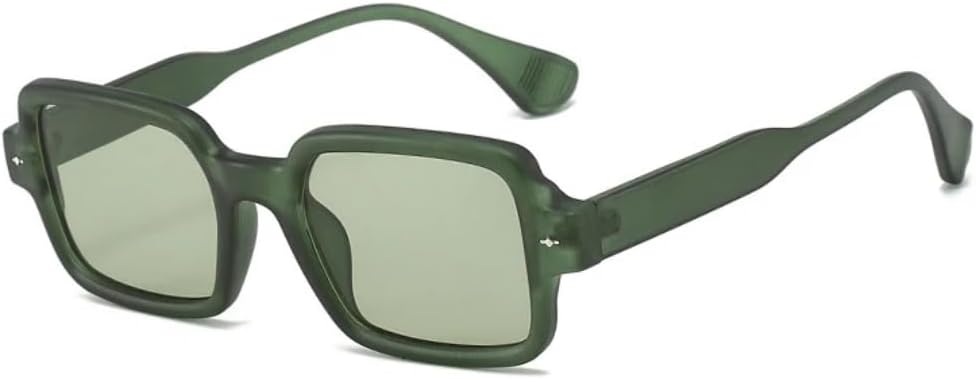 Модные квадратные двухцветные солнцезащитные очки для женщин в винтажном стиле с заклепками, защита от УФ-излучения UV400, прозрачная оправа для мужчин UATXTAU, Matte Green Green
Модные квадратные двухцветные солнцезащитные очки для женщин в винтажном стиле с заклепками, защита от УФ-излучения UV400, прозрачная оправа для мужчин UATXTAU, Matte Green Green