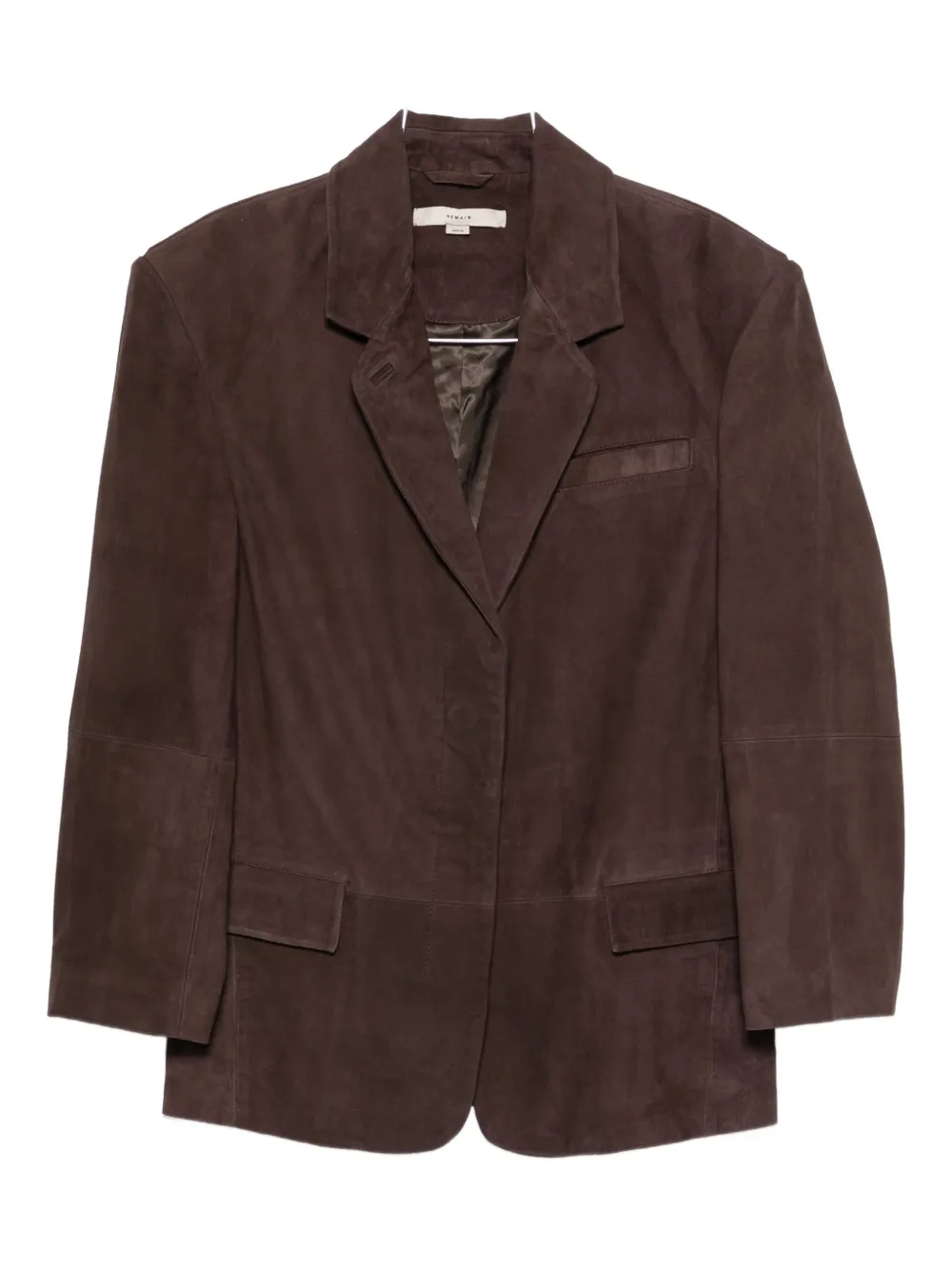 Замшевый однобортный пиджак REMAIN, коричневый
Замшевый однобортный пиджак REMAIN, коричневый