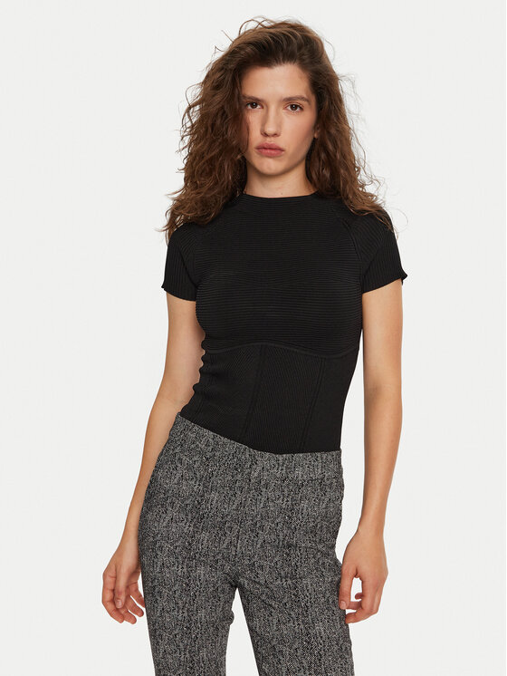 Узкая блузка Staud, черный
Узкая блузка Staud, черный