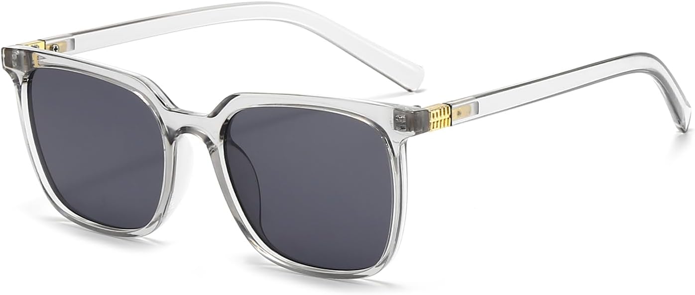 Солнцезащитные очки в стиле ретро, квадратная форма, модная классическая пластиковая оправа, винтажные, для женщин и мужчин, широкая посадка Azoxus, Gray Clear Frame Gray Lens
Солнцезащитные очки в стиле ретро, квадратная форма, модная классическая пластиковая оправа, винтажные, для женщин и мужчин, широкая посадка Azoxus, Gray Clear Frame Gray Lens