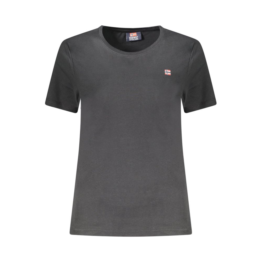 Черная хлопковая футболка Geographical Norway, черный
Черная хлопковая футболка Geographical Norway, черный