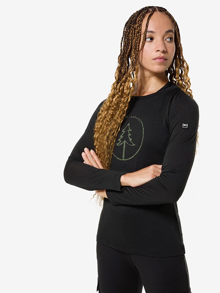 Super.natural Функциональная рубашка с длинными рукавами "Bubble Tree" черного цвета
Super.natural Функциональная рубашка с длинными рукавами "Bubble Tree" черного цвета