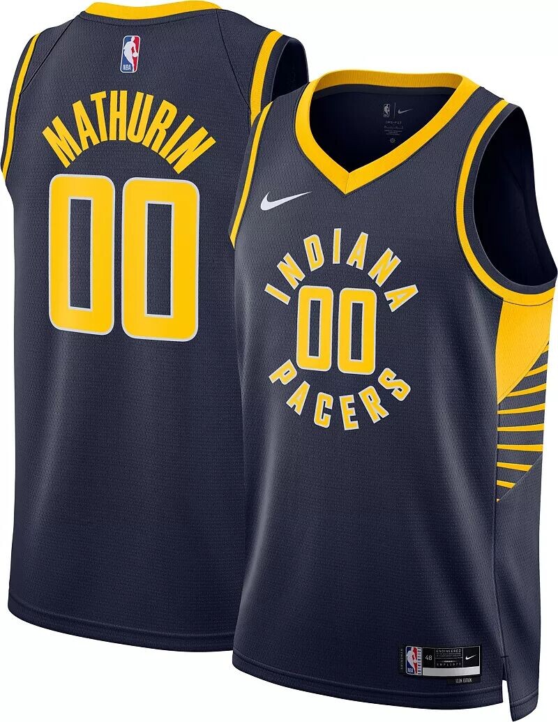 Мужская майка Nike Indiana Pacers Bennedict Mathurin #0 Dri-FIT Swingman
Мужская майка Nike Indiana Pacers Bennedict Mathurin #0 Dri-FIT Swingman