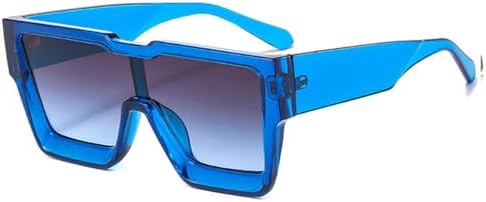 Крупные цельные квадратные солнцезащитные очки для женщин, модные солнцезащитные очки в больших оправах для мужчин, женские очки с защитой от УФ-излучения UV400 MTZJH, C4blue-gray
Крупные цельные квадратные солнцезащитные очки для женщин, модные солнцезащитные очки в больших оправах для мужчин, женские очки с защитой от УФ-излучения UV400 MTZJH, C4blue-gray