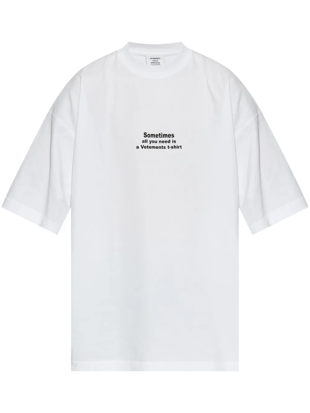 Футболка с логотипом Vetements, белый
Футболка с логотипом Vetements, белый