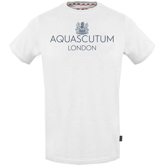 Футболка с ярким логотипом London It Aquascutum, белый 
Футболка с ярким логотипом London It Aquascutum, белый