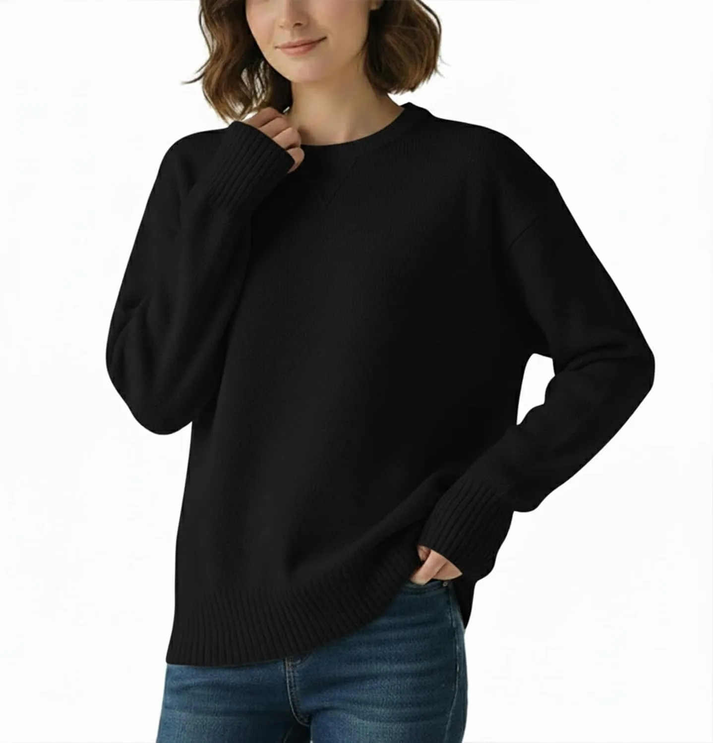 Унисекс свитер с длинным рукавом и V-образной вязкой, мягкий уютный пуловер с резинкой на манжетах Grewear
Унисекс свитер с длинным рукавом и V-образной вязкой, мягкий уютный пуловер с резинкой на манжетах Grewear