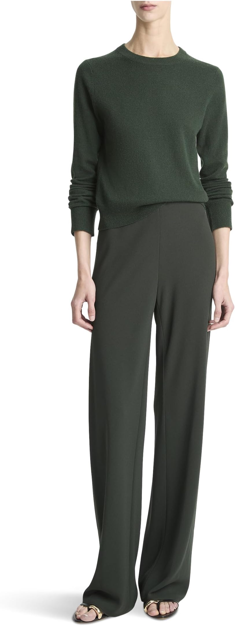 Женские креповые брюки с косой талией Vince, Verde
Женские креповые брюки с косой талией Vince, Verde