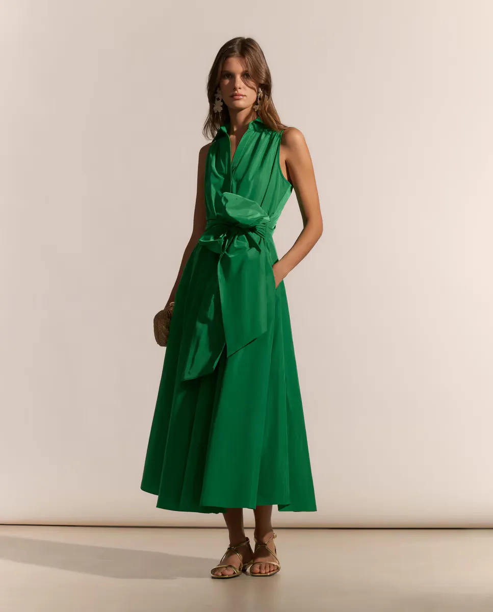 Женское простое короткое платье Woman Fiesta El Corte Inglés, зеленый
Женское простое короткое платье Woman Fiesta El Corte Inglés, зеленый