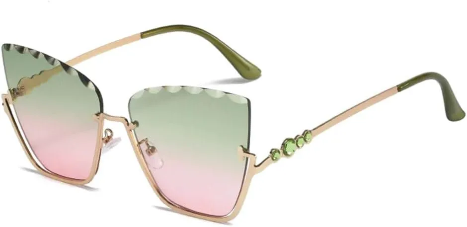 Полуободковые солнцезащитные очки «кошачий глаз» для женщин. Модные солнцезащитные очки «кошачий глаз» с металлической полуободковой оправой MTZJH, Green
Полуободковые солнцезащитные очки «кошачий глаз» для женщин. Модные солнцезащитные очки «кошачий глаз» с металлической полуободковой оправой MTZJH, Green