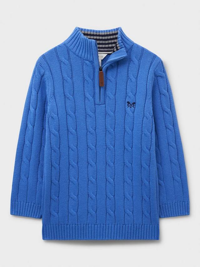 Детский хлопковый джемпер с воротником-стойкой на молнии Crew Clothing, Mid Blue
Детский хлопковый джемпер с воротником-стойкой на молнии Crew Clothing, Mid Blue