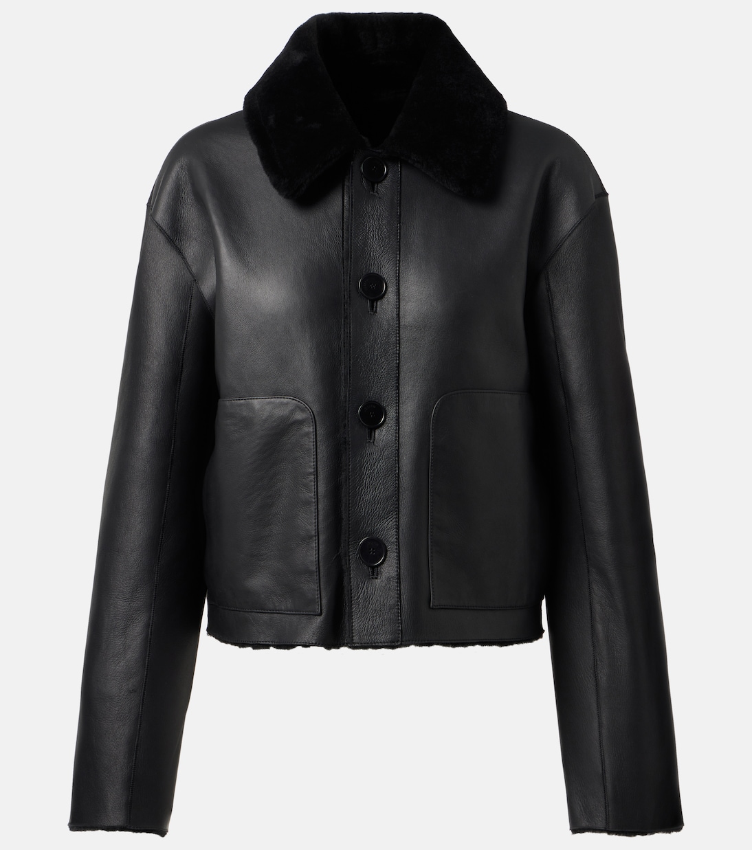 Двусторонняя куртка из овчины и кожи Joseph, черный
Двусторонняя куртка из овчины и кожи Joseph, черный