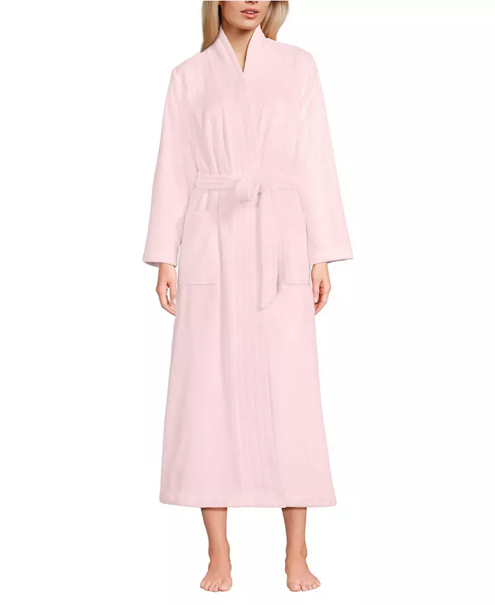 Женский уютный плюшевый длинный халат с запахом Lands' End, розовый
Женский уютный плюшевый длинный халат с запахом Lands' End, розовый