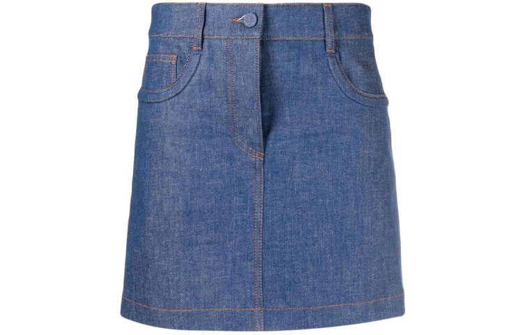 Джинсовая короткая юбка женская синяя FENDI
Джинсовая короткая юбка женская синяя FENDI