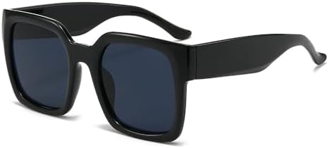 Крупные квадратные солнцезащитные очки для женщин в винтажной градиентной оправе, модные женские солнцезащитные очки зеленого цвета с защитой от УФ-излучения UV400 MTZJH, Black
Крупные квадратные солнцезащитные очки для женщин в винтажной градиентной оправе, модные женские солнцезащитные очки зеленого цвета с защитой от УФ-излучения UV400 MTZJH, Black