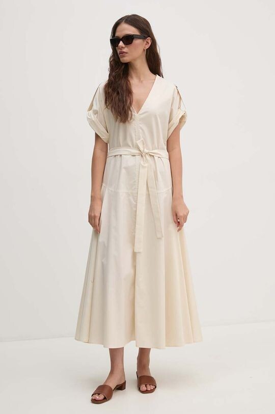 Хлопковое платье Sandro Ferrone, бежевый
Хлопковое платье Sandro Ferrone, бежевый