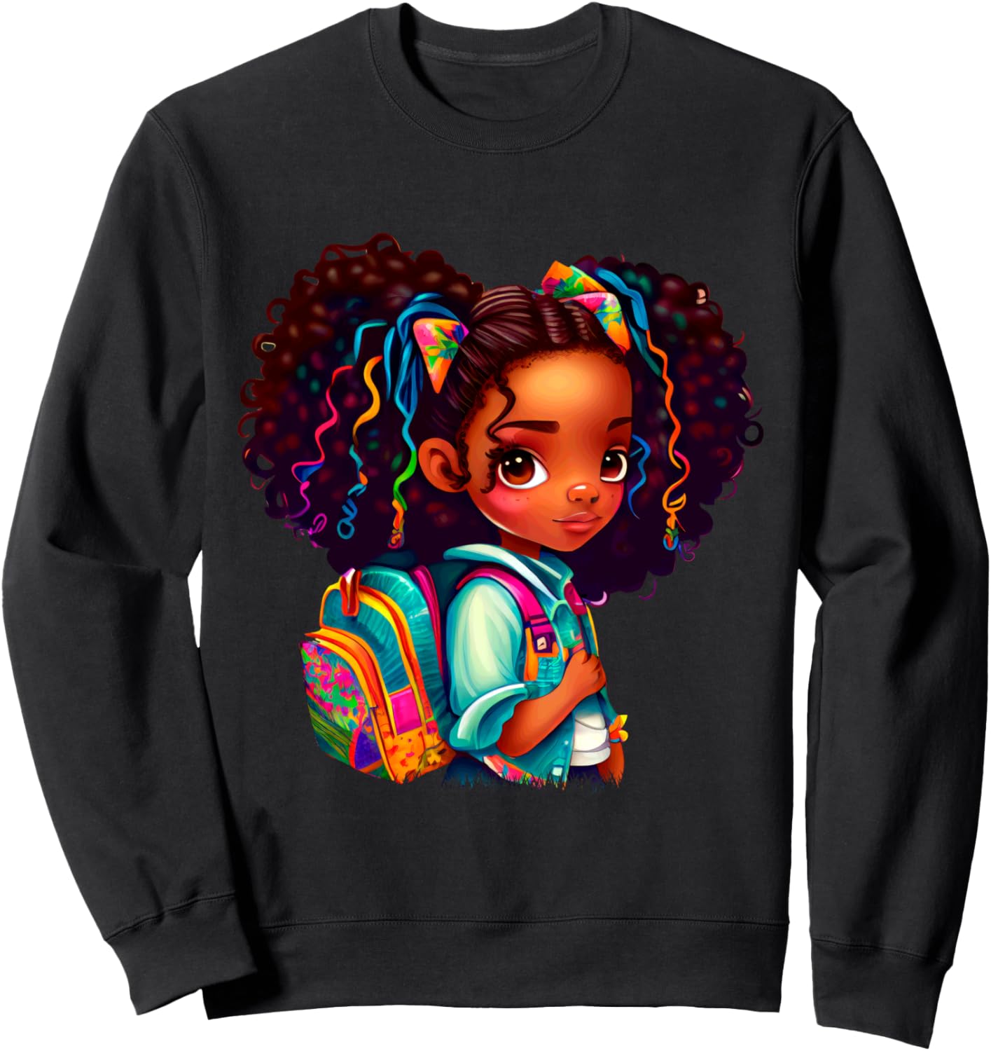 Красочный рюкзак, толстовка с изображением девочки и кудряшек, черный Vibrant Curly Hair Kids Art Expression
Красочный рюкзак, толстовка с изображением девочки и кудряшек, черный Vibrant Curly Hair Kids Art Expression