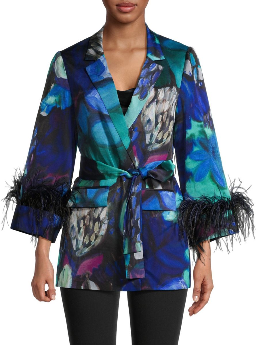 Пиджак Lily с цветочным принтом и завязкой на талии Ungaro, синий мульти
Пиджак Lily с цветочным принтом и завязкой на талии Ungaro, синий мульти