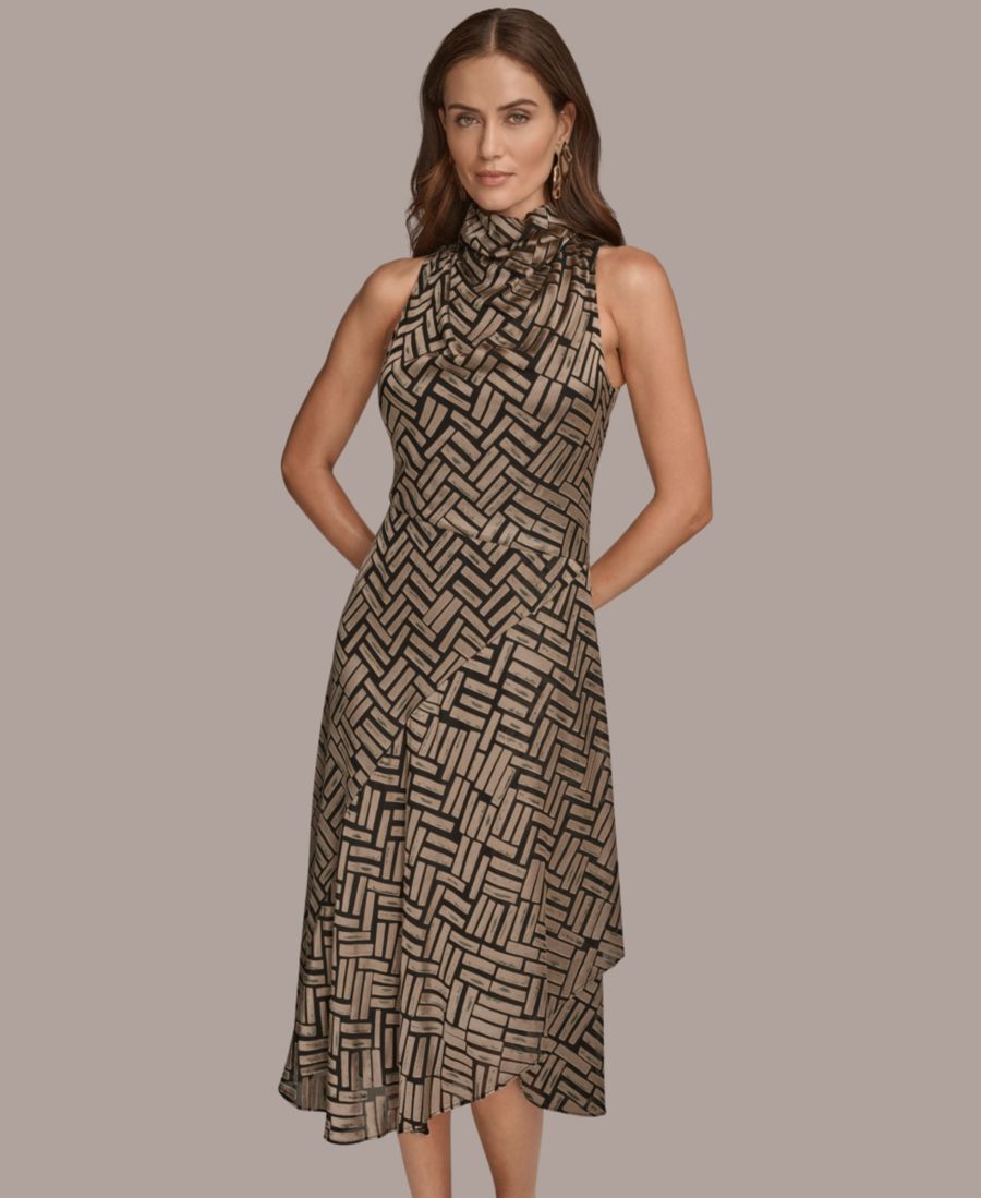 Женское платье без рукавов с вытравленным узором шеврон Donna Karan New York, Black/Nolita
Женское платье без рукавов с вытравленным узором шеврон Donna Karan New York, Black/Nolita