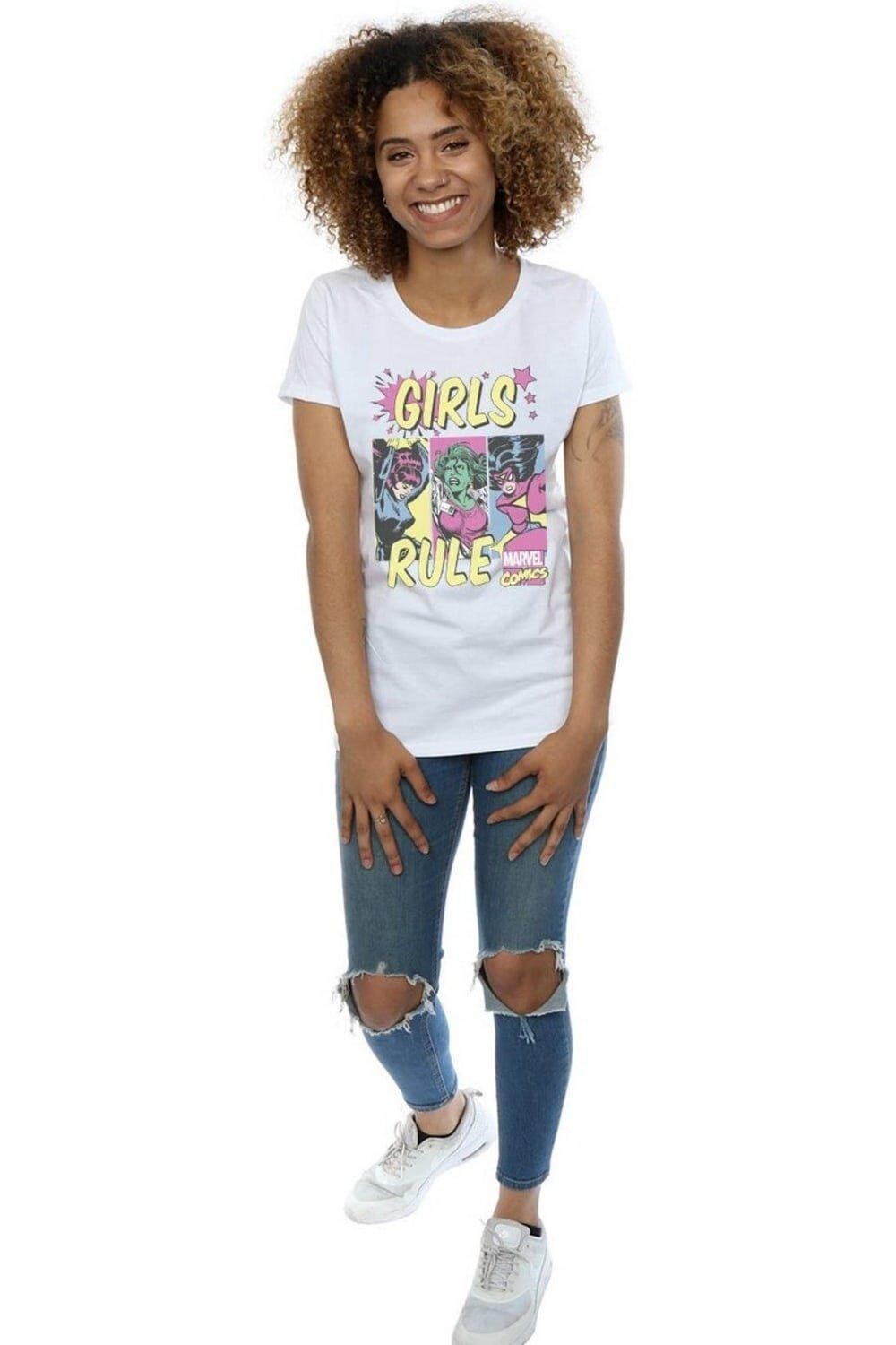 Хлопковая футболка-бойфренд Rule Marvel Comics, белый
Хлопковая футболка-бойфренд Rule Marvel Comics, белый