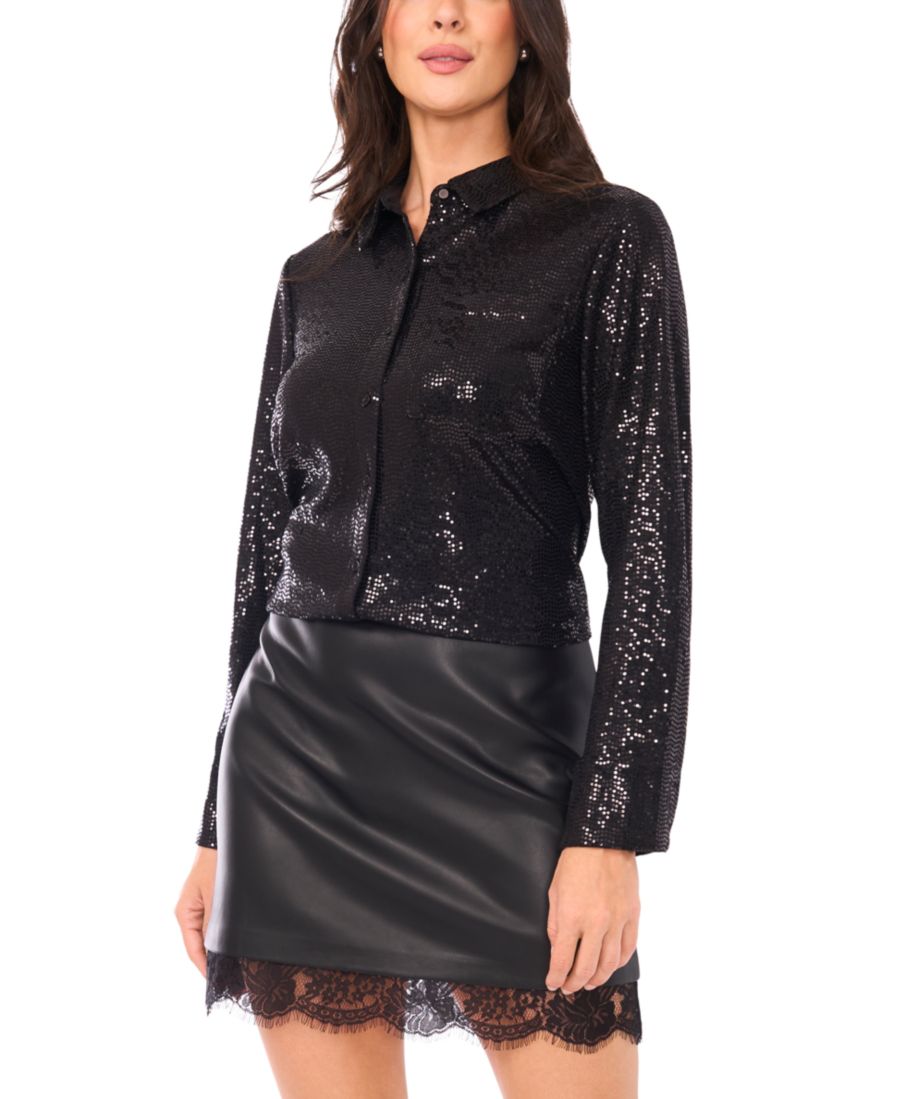 Женская блузка с длинным рукавом Vince Camuto, Rich Black
Женская блузка с длинным рукавом Vince Camuto, Rich Black