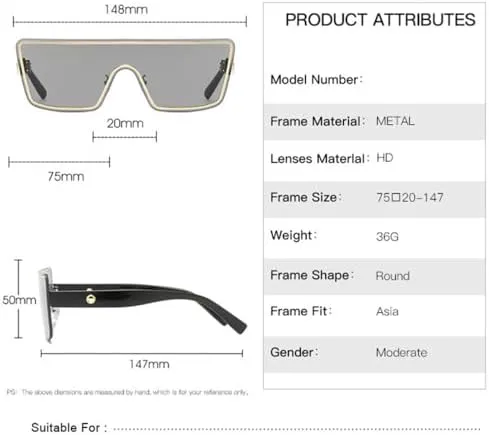 Солнцезащитные очки без оправы для женщин, винтажные стильные очки, мужские солнцезащитные очки для женщин, очки с защитой от УФ-излучения UV400 MTZJH, C1
Солнцезащитные очки без оправы для женщин, винтажные стильные очки, мужские солнцезащитные очки для женщин, очки с защитой от УФ-излучения UV400 MTZJH, C1