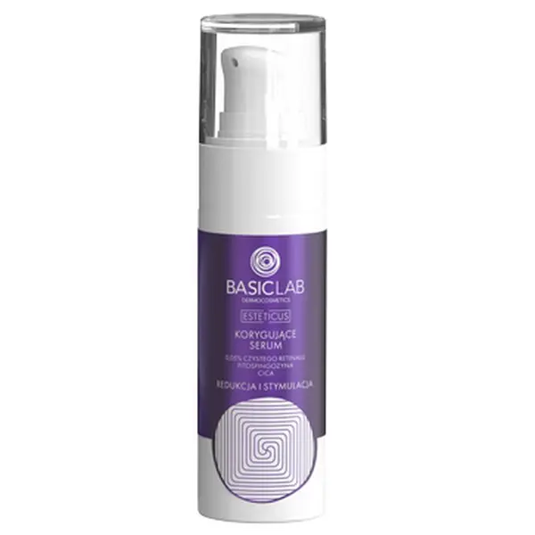 Стимулирующая сыворотка 0,05% чистого ретиналя, 30 мл Basiclab Esteticus
Стимулирующая сыворотка 0,05% чистого ретиналя, 30 мл Basiclab Esteticus