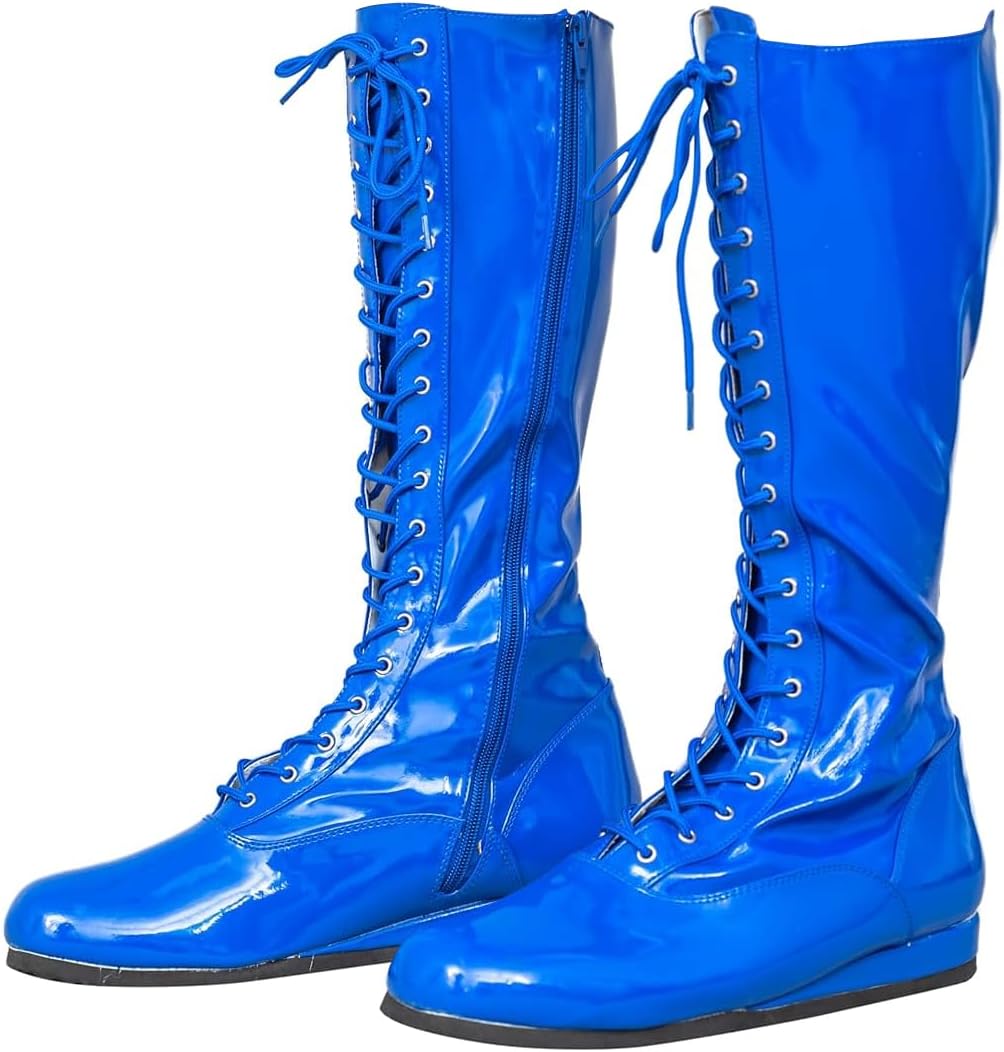 Кроссовки для профессионального рестлинга ACE SHOCK для мужчин, костюм супергероя, хэллоуинский косплей с каблуком, синий
Кроссовки для профессионального рестлинга ACE SHOCK для мужчин, костюм супергероя, хэллоуинский косплей с каблуком, синий