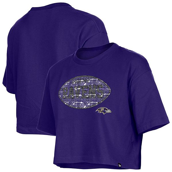 Девчачья фиолетовая футболка Baltimore Ravens с пайетками New Era
Девчачья фиолетовая футболка Baltimore Ravens с пайетками New Era